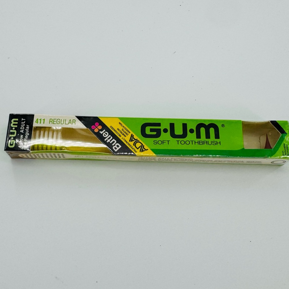 Vintage Gum Butler Adult Compact Head‎ Ultra Soft Bristle Toothbrush 411 Regular
